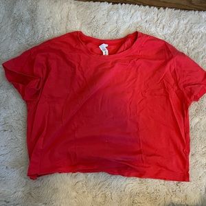 NWOT lulu cropped tee size 6!